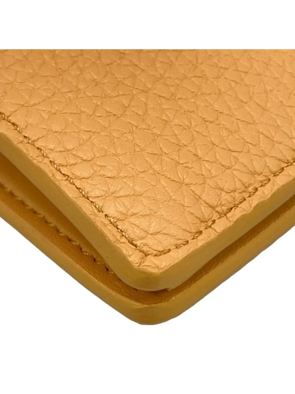Louis Vuitton Wallet Capucines LV Vertical Hazelnut Bran Leather Cowhide